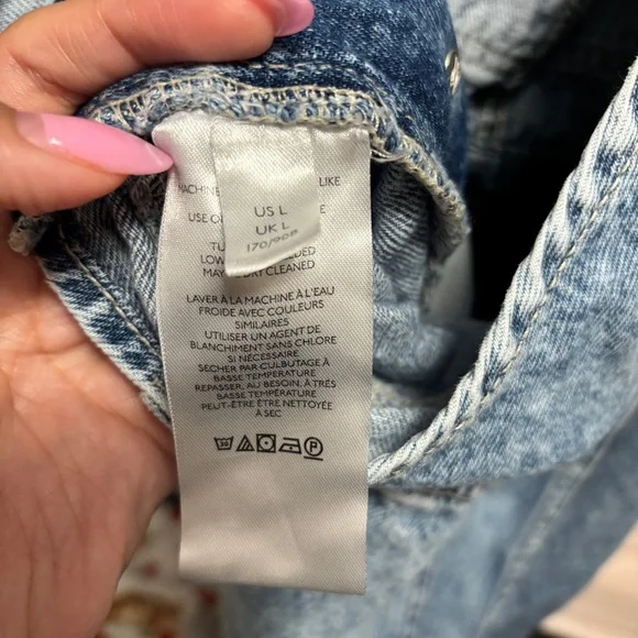 Free People We The Free Ziggy Denim Overalls Size Large - Picture 11 of 14